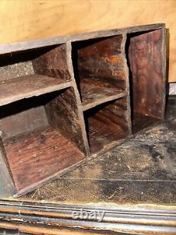 Antique (Wood Box) From Old Print Shop! For Organizing Print Work Rare