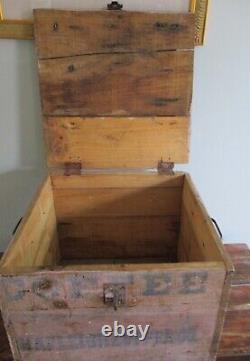 Antique Wood Box With Lid Made From Shapleigh Victor Coffe Co. Case Parts