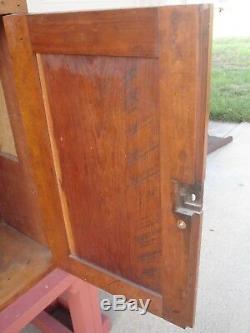 Antique Wood Cabinet Made From Springfield Hat Co. Springfield, Mo Shipping Crate