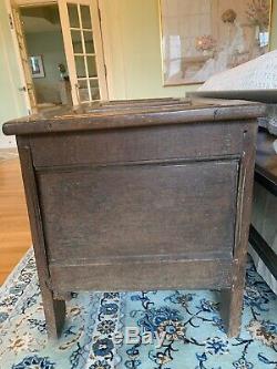 Antique Wood Linen Chest from the 1600s