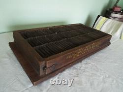 Antique Wood & Tin Maple Sugar Candy Mold From Vermont Farm Machine Co. 19th Cen