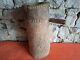 Antique Wooden Mortar, Antique Large Mortar With Handle From The 19th