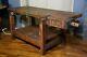 Antique Workbench From Dunbar Furniture Factory Kitchen Island Counter Wood Vise