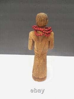 Antique carved wooden satue Saint / Santos from Brazil 14