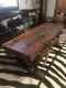 Antique Coffee Table Wood, Made From Old Workbench
