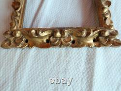 Antique frame in gilded wood, with real gold leaf, from the late 18th century