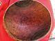 Antique Hand-hewn Out Of Round Carved Wooden Dough Bowl From Tree Trunk 14x13
