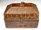 Antique Original Hand Carved Solid Wood Black Hanging Cash Box From Kerala India