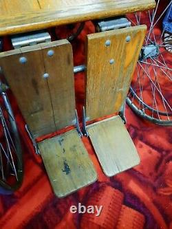 Antique wooden wheelchair from Attica prison