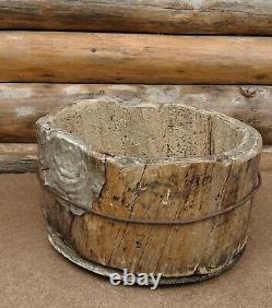 Antiques Primitives Wooden Barrel from Ukrainian Village