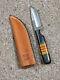 Anza Usa Knife Vietnam Service From File 2012 Fixed Blade With Anza Leather Sheath