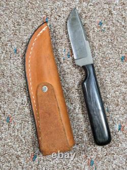Anza USA knife Vietnam Service from file 2012 fixed blade with Anza leather sheath