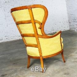 Art Deco Style High Wingback Lounge Chair from John M. Smyth Company Chicago