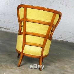 Art Deco Style High Wingback Lounge Chair from John M. Smyth Company Chicago