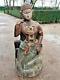 Artisan Crafted Antique Handmade Wooden Statue From Asia