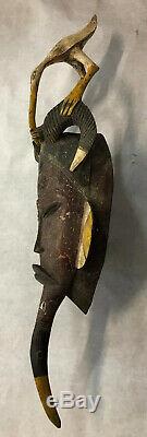 Authentic Bird Guro Gu Bete Gye African Art Mask From Private Collection