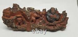 Authentic Burl Root Carving Natural Folk Art Wood Sculpture From Brazil