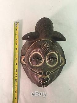 Authentic Gabon Punu Tribal African Art Mask From Private Collection