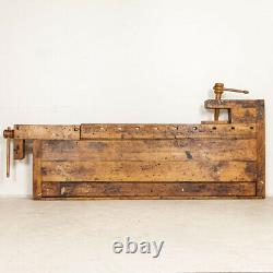 Authentic Vintage Carpenter's Workbench Work Table from Hungary