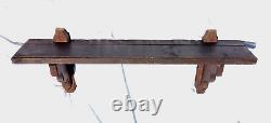 BARN SALVAGE 45 Hanging Wall Shelf Farmhouse 3pcs WOODEN From OHIO Antique