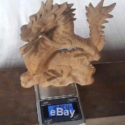 Balinese Handcarved Chinese Dragon from Sandalwood Original