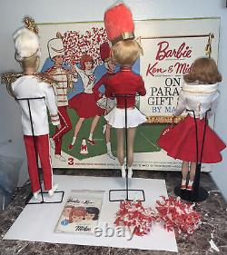 Barbie, Ken & Midge On Parade Giftset From 1963 With Original Box Very Nice