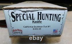 Bark River Special Hunting Knife California Buckeye Burl A2 from 2012 NIB