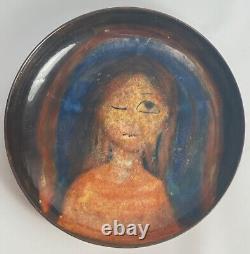 Beatrice Wood Plate mcm restored by Wood provenance from her Foundation