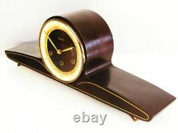 Beautiful Later Art Deco Westminster Mauthe Chiming Mantel Clock From 50 ´s