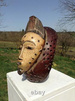 Beautiful Punu African Mask From Gabon Africa