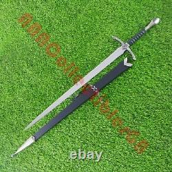 Black Glamdring Sword of Gandalf From LOTR With Free Scabbard And Wall Plaque