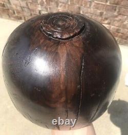 Black Walnut Taproot From 130yr Tree 5 Lb Handcrafted Fruit Bowl Centerpiece