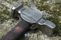 Blacksmith Cross Peen Hammer 3 lb Forging Tools Handmade Hammer