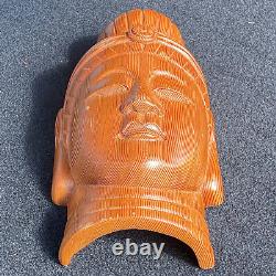 Buddha Hand Carved Vintage Wood Mask from Nepal