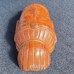 Buddha Hand Carved Vintage Wood Mask from Nepal