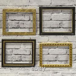 Ca. 1900 Set of 4 wooden decorative frames from 11 x 7,7 to 9,4 x 7,1 in inside
