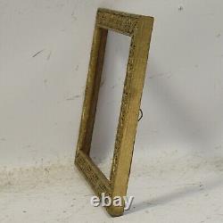 Ca. 1900 Set of 4 wooden decorative frames from 11 x 7.7 to 9.4 x 7.1 in inside