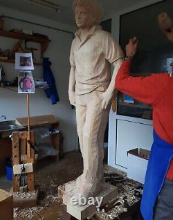 Carlo Acutis Blessed. Scultura Wood Original Approved From Vatican