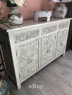 Carved sideboard Made From Mango Wood