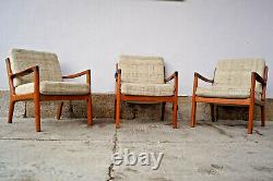 Chair Teak Vintage Ole Wanscher Senator Easy Chair Danish mid-Century 1 From 3