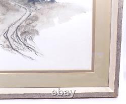 Charles A. Morris 1971 Original Signed & Framed Watercolor Down From the Ridge