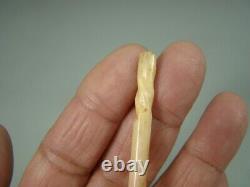Chinese 4000 years ago Rare carved wood tool from Northwest CHINA n7357