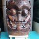 Chinese Mask Late Ming To Early 1650 Qing Carved Heavy Wood From Mountain Villag