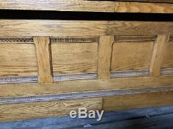 Circa 1890 Antique Oak Store Counter From Frenchlick Indiana