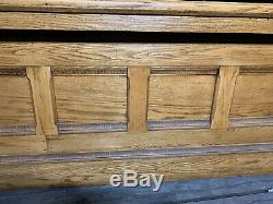 Circa 1890 Antique Oak Store Counter From Frenchlick Indiana
