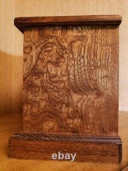 Collectable Pat Yoshikawa Carved Wood Music Jewlery Box Bohemian Style from 1977