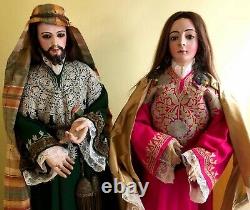 Colonial Mary & Joseph From Peru/bolivia Complete Original
