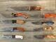 Damascus Steel Hunting Knives Custom Handmade Lot Of 9 From 4to 7blwithsheath's