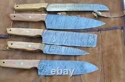 Damascus hand forged hunting/kitchen sheaf knives set From The Eagle Collectio1