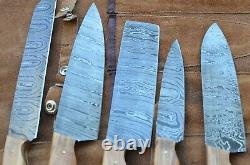 Damascus hand forged hunting/kitchen sheaf knives set From The Eagle Collectio1